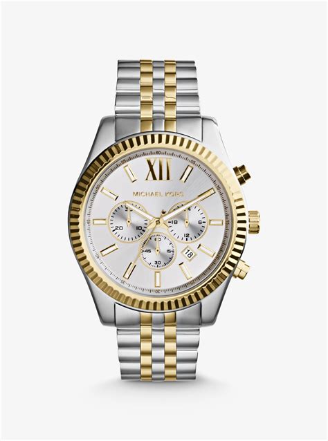 michael kors silber gold uhr damen|Michael Kors armband herren.